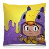 Заказать подушку в Москве. Подушка 40x40 см с полной запечаткой BRAWL STARS BEA от geekbox - готовые дизайны и нанесение принтов.