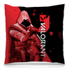 Заказать подушку в Москве. Подушка 40x40 см с полной запечаткой VALORANT OMEN  от geekbox - готовые дизайны и нанесение принтов.