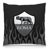 Заказать подушку в Москве. Подушка 40x40 см с полной запечаткой FC Roma от THE_NISE  - готовые дизайны и нанесение принтов.