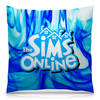 Заказать подушку в Москве. Подушка 40x40 см с полной запечаткой Sims Online от THE_NISE  - готовые дизайны и нанесение принтов.