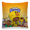 Заказать подушку в Москве. Подушка 40x40 см с полной запечаткой BRAWL STARS SALLY LEON от geekbox - готовые дизайны и нанесение принтов.