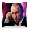 Заказать подушку в Москве. Подушка 40x40 см с полной запечаткой Путин от THE_NISE  - готовые дизайны и нанесение принтов.