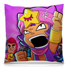 Заказать подушку в Москве. Подушка 40x40 см с полной запечаткой BRAWL STARS SANDY от geekbox - готовые дизайны и нанесение принтов.