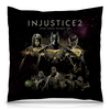 Заказать подушку в Москве. Подушка 40x40 см с полной запечаткой INJUSTICE от robus - готовые дизайны и нанесение принтов.