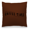 Заказать подушку в Москве. Подушка 40x40 см с полной запечаткой Coffee time от THE_NISE  - готовые дизайны и нанесение принтов.
