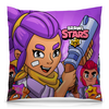Заказать подушку в Москве. Подушка 40x40 см с полной запечаткой BRAWL STARS SHELLY от geekbox - готовые дизайны и нанесение принтов.