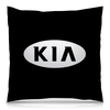 Заказать подушку в Москве. Подушка 40x40 см с полной запечаткой KIA   от DESIGNER   - готовые дизайны и нанесение принтов.
