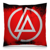 Заказать подушку в Москве. Подушка 40x40 см с полной запечаткой Linkin Park от THE_NISE  - готовые дизайны и нанесение принтов.