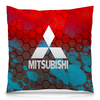 Заказать подушку в Москве. Подушка 40x40 см с полной запечаткой Mitsubishi от THE_NISE  - готовые дизайны и нанесение принтов.