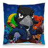 Заказать подушку в Москве. Подушка 40x40 см с полной запечаткой BRAWL STARS от geekbox - готовые дизайны и нанесение принтов.