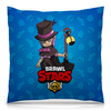 Заказать подушку в Москве. Подушка 40x40 см с полной запечаткой BRAWL STARS MORTIS от geekbox - готовые дизайны и нанесение принтов.