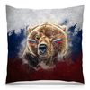 Заказать подушку в Москве. Подушка 40x40 см с полной запечаткой Русский Медведь от tutik_mutik@mail.ru - готовые дизайны и нанесение принтов.