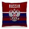 Заказать подушку в Москве. Подушка 40x40 см с полной запечаткой Russia от THE_NISE  - готовые дизайны и нанесение принтов.