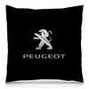 Заказать подушку в Москве. Подушка 40x40 см с полной запечаткой PEUGEOT от DESIGNER   - готовые дизайны и нанесение принтов.