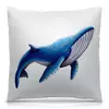Заказать подушку в Москве. Подушка 40x40 см с полной запечаткой Синий кит от tigerda  - готовые дизайны и нанесение принтов.