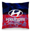Заказать подушку в Москве. Подушка 40x40 см с полной запечаткой Hyundai от THE_NISE  - готовые дизайны и нанесение принтов.