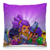 Заказать подушку в Москве. Подушка 40x40 см с полной запечаткой BRAWL STARS SHELLY  от geekbox - готовые дизайны и нанесение принтов.