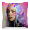 Заказать подушку в Москве. Подушка 40x40 см с полной запечаткой Billie Eilish от Jimmy Flash - готовые дизайны и нанесение принтов.