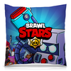Заказать подушку в Москве. Подушка 40x40 см с полной запечаткой BRAWL STARS 8-BIT от geekbox - готовые дизайны и нанесение принтов.
