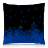 Заказать подушку в Москве. Подушка 40x40 см с полной запечаткой Синие снежинки от THE_NISE  - готовые дизайны и нанесение принтов.