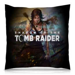 Заказать подушку в Москве. Подушка 40x40 см с полной запечаткой Tomb Raider от THE_NISE  - готовые дизайны и нанесение принтов.