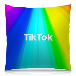 Заказать подушку в Москве. Подушка 40x40 см с полной запечаткой Tik Tok от THE_NISE  - готовые дизайны и нанесение принтов.