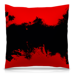 Заказать подушку в Москве. Подушка 40x40 см с полной запечаткой Черно-красные краски от THE_NISE  - готовые дизайны и нанесение принтов.