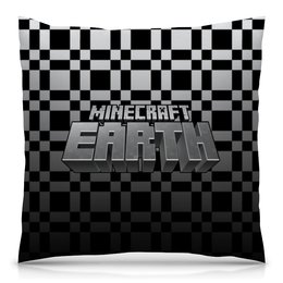 Заказать подушку в Москве. Подушка 40x40 см с полной запечаткой Minecraft Earth от THE_NISE  - готовые дизайны и нанесение принтов.