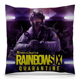 Заказать подушку в Москве. Подушка 40x40 см с полной запечаткой Rainbow Six Quarantine от THE_NISE  - готовые дизайны и нанесение принтов.