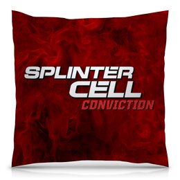 Заказать подушку в Москве. Подушка 40x40 см с полной запечаткой Splinter Cell от THE_NISE  - готовые дизайны и нанесение принтов.