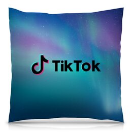 Заказать подушку в Москве. Подушка 40x40 см с полной запечаткой Tik Tok от THE_NISE  - готовые дизайны и нанесение принтов.