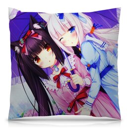 Заказать подушку в Москве. Подушка 40x40 см с полной запечаткой Nekopara от THE_NISE  - готовые дизайны и нанесение принтов.