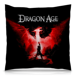 Заказать подушку в Москве. Подушка 40x40 см с полной запечаткой Dragon Age от geekbox - готовые дизайны и нанесение принтов.