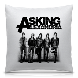 Заказать подушку в Москве. Подушка 40x40 см с полной запечаткой Asking Alexandria от geekbox - готовые дизайны и нанесение принтов.