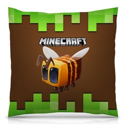Заказать подушку в Москве. Подушка 40x40 см с полной запечаткой Minecraft  от T-shirt print  - готовые дизайны и нанесение принтов.