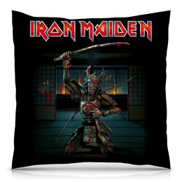 Заказать подушку в Москве. Подушка 40x40 см с полной запечаткой Iron Maiden от Leichenwagen - готовые дизайны и нанесение принтов.
