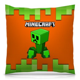 Заказать подушку в Москве. Подушка 40x40 см с полной запечаткой Minecraft  от T-shirt print  - готовые дизайны и нанесение принтов.