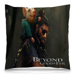 Заказать подушку в Москве. Подушка 40x40 см с полной запечаткой Beyond Good Evil от THE_NISE  - готовые дизайны и нанесение принтов.