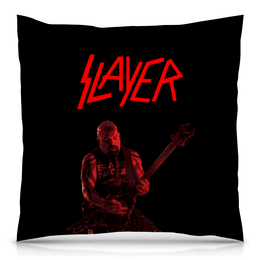 Заказать подушку в Москве. Подушка 40x40 см с полной запечаткой Slayer от Рустам Юсупов - готовые дизайны и нанесение принтов.