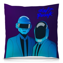 Заказать подушку в Москве. Подушка 40x40 см с полной запечаткой Daft Punk от THE_NISE  - готовые дизайны и нанесение принтов.