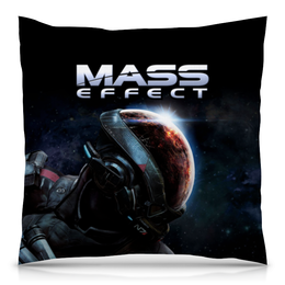 Заказать подушку в Москве. Подушка 40x40 см с полной запечаткой Mass Effect от geekbox - готовые дизайны и нанесение принтов.