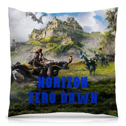 Заказать подушку в Москве. Подушка 40x40 см с полной запечаткой Horizon Zero Dawn от THE_NISE  - готовые дизайны и нанесение принтов.