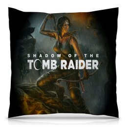 Заказать подушку в Москве. Подушка 40x40 см с полной запечаткой Tomb Raider от THE_NISE  - готовые дизайны и нанесение принтов.