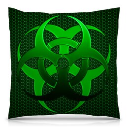Заказать подушку в Москве. Подушка 40x40 см с полной запечаткой Biohazard от THE_NISE  - готовые дизайны и нанесение принтов.