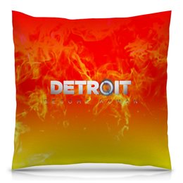Заказать подушку в Москве. Подушка 40x40 см с полной запечаткой Detroit Become Human от THE_NISE  - готовые дизайны и нанесение принтов.