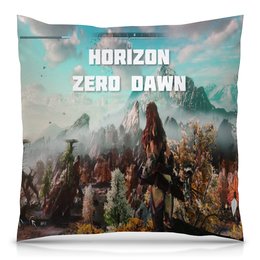 Заказать подушку в Москве. Подушка 40x40 см с полной запечаткой Horizon Zero Dawn от THE_NISE  - готовые дизайны и нанесение принтов.