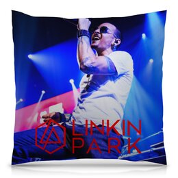 Заказать подушку в Москве. Подушка 40x40 см с полной запечаткой Linkin Park от THE_NISE  - готовые дизайны и нанесение принтов.