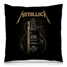 Заказать подушку в Москве. Подушка 40x40 см с полной запечаткой Metallica от geekbox - готовые дизайны и нанесение принтов.
