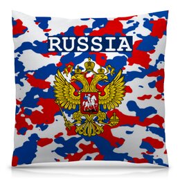 Заказать подушку в Москве. Подушка 40x40 см с полной запечаткой   Герб России от THE_NISE  - готовые дизайны и нанесение принтов.