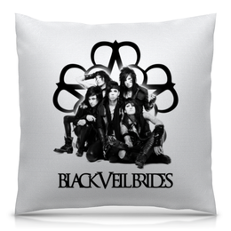 Заказать подушку в Москве. Подушка 40x40 см с полной запечаткой Black Veil Brides от geekbox - готовые дизайны и нанесение принтов.